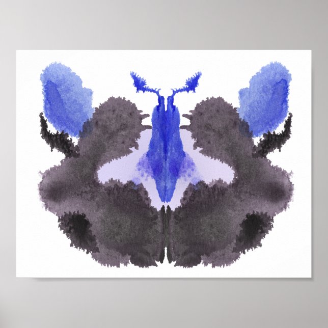 Rorschach Inkblot Test Fun Art Impressão (Frente)