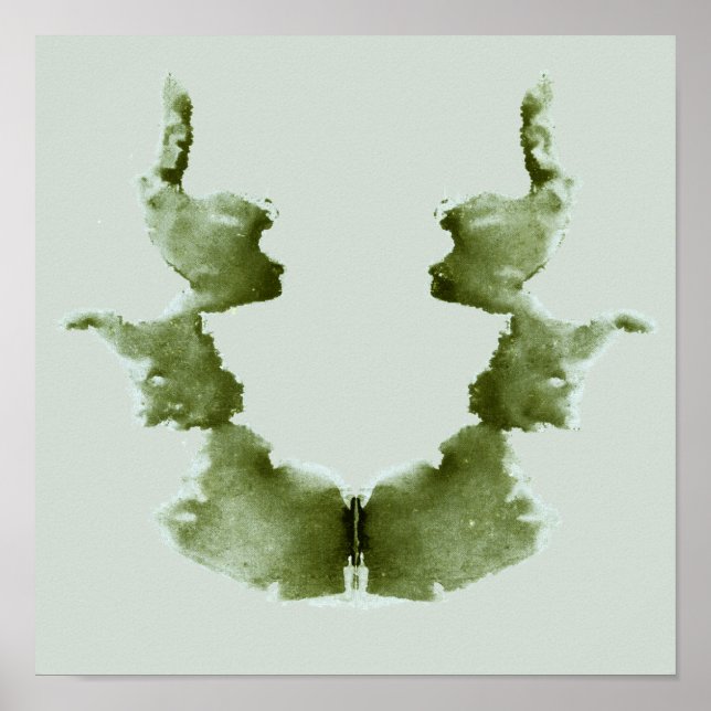 Rorschach Inkblot Test Fun Art Impressão (Frente)