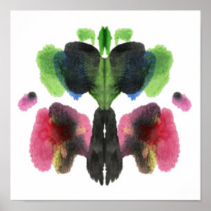 Rorschach Inkblot Test Fun Art Impressão