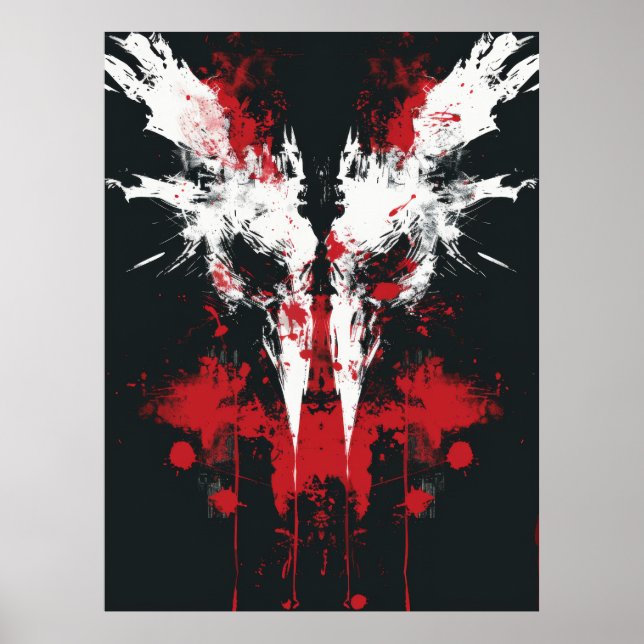 Rorschach Inkblot Test Poster (Frente)