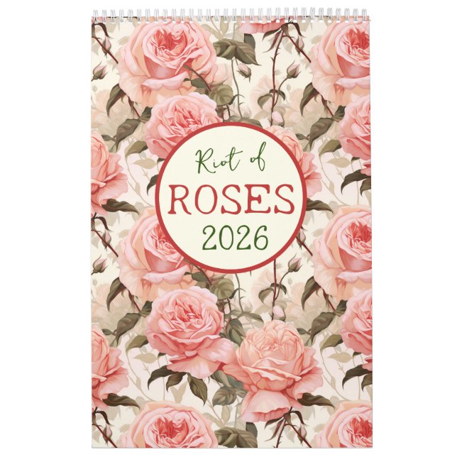 Rosa 2026 Calendário (Capa)