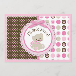 Rosa adorável dos cartões de agradecimentos do