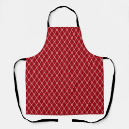 Rosa All-Over no Red Kitchen Apron