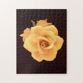 Rosa amarelo quebra-cabeça de acalmação de um