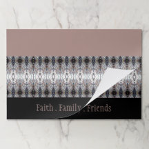 Rosa Azul Padrão 25 Peças Placemat Conjunto