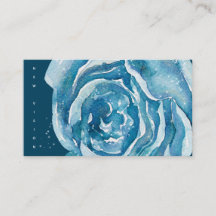 Rosa azul Sparkle US Cartão de visita