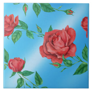 Rosa Azulejo cerâmico