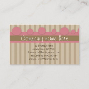 rosa bonito:: cartão de visita