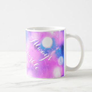 Rosa brilhante sempre brilha a caneca de presente