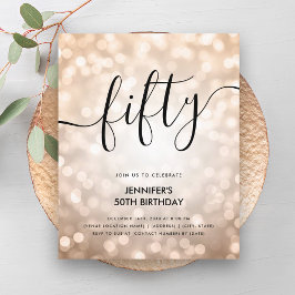 ROSA BUDGET Luzes luminosas Douradas de luz 50º An