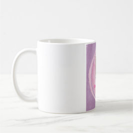 Rosa & caneca incondicional roxa da foto do cão do