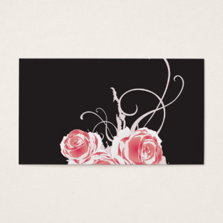 Rosa Cartão de visita Grungy