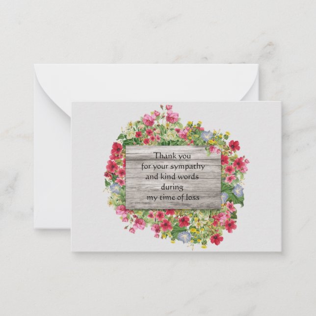 Rosa Cartões de agradecimentos da Flor (Frente)