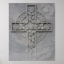 Rosa Celtic Cross 16x20 Poster