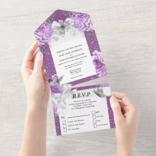 Rosa cetim laço borboleta brilho prata roxo
