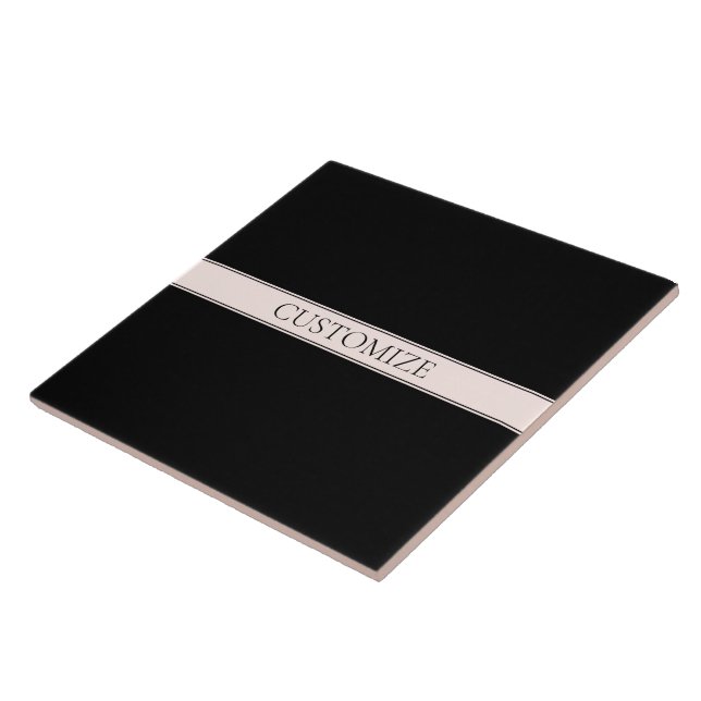 Rosa claro Blush Stripe e Texto Editável Elegante (Lateral)