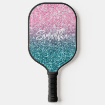 Rosa claro de luxo brilhante Ombre Glitter