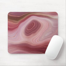 Rosa Clay e Silt Agate Mousepad