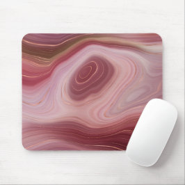 Rosa Clay e Silt Agate Mousepad