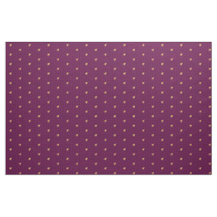 Rosa com o Tecido Dourado Houndstooth de Destaque