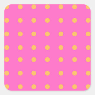 Rosa com os adesivos Yellow Dots_Fun
