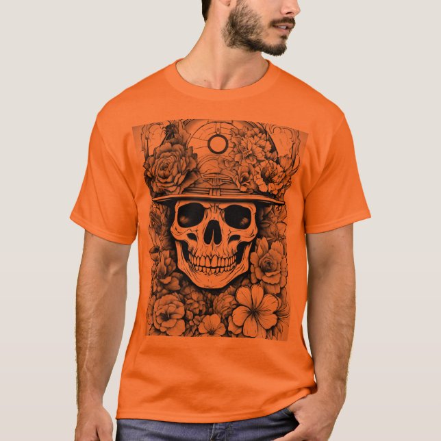 Rosa Compass Ink Camisetas (Frente)