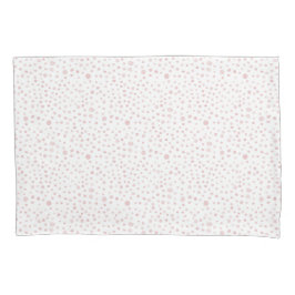 Rosa Confetti Watercolor Dots Pillowcase