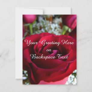 Rosa Convites Rosas personalizados Placas RSVP