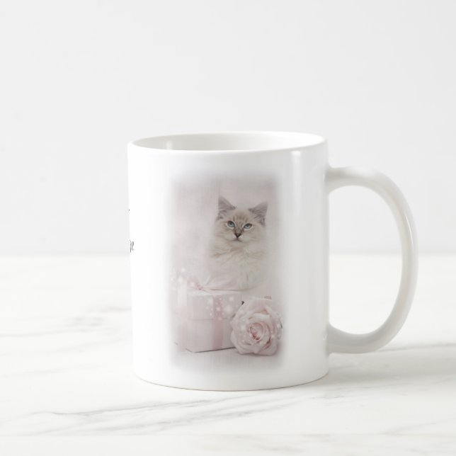 Rosa da caneca de Ragdoll (Direita)