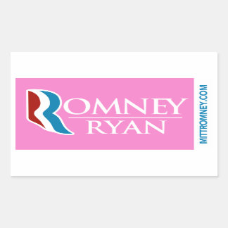 Rosa da etiqueta do logotipo de Romney Ryan