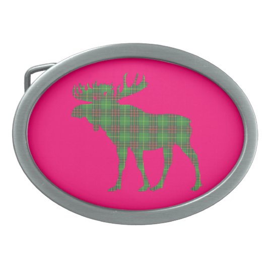 Rosa da fivela de cinto dos alces do tartan de
