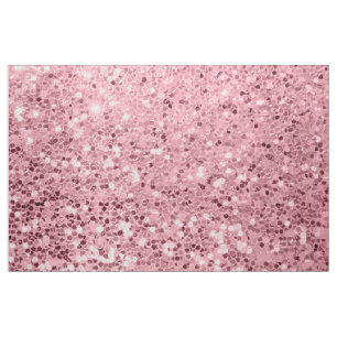 rosa De Algodão Largo De 56" Com Tecido Dourado