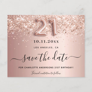 Rosa de aniversário de 21 anos de orçamento borr