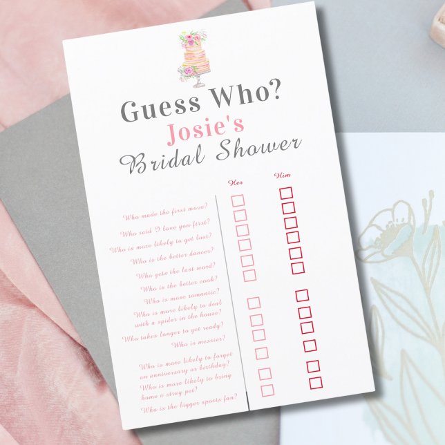 Rosa De Aquarela De Chá de panela Adivinha Quem? (Criador carregado)