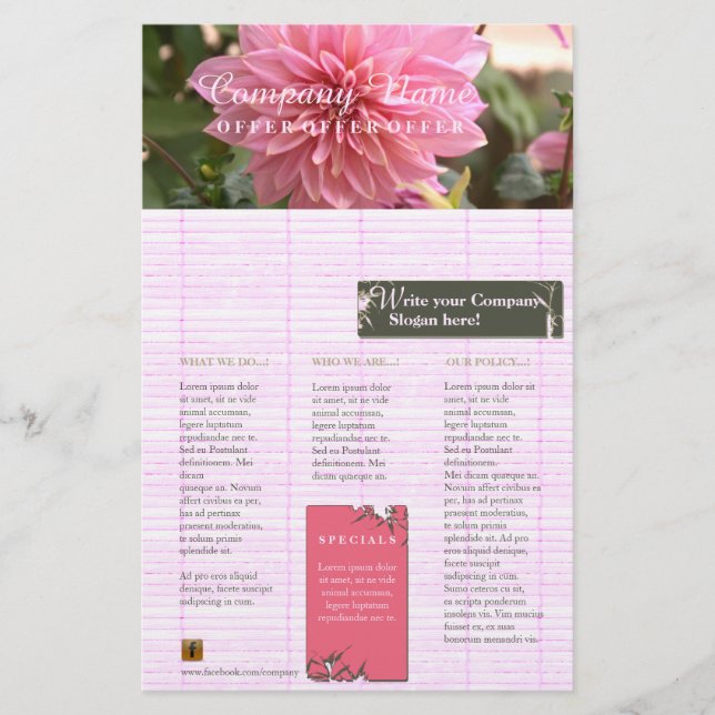 Rosa de bambu - Panfleto (Frente)