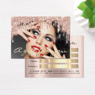 Rosa De Certificado De Presente As Lashes Maqueiam