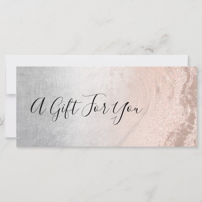 Rosa de cobre, dourada, brilho e maquiagem pratead (Frente)