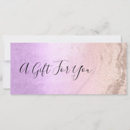 Rosa de cobre, dourada, brilho e maquiagem roxa