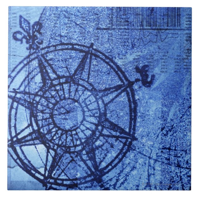 Rosa de compasso antigo (Frente)