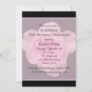 Rosa de Convite de aniversário surpresa 70