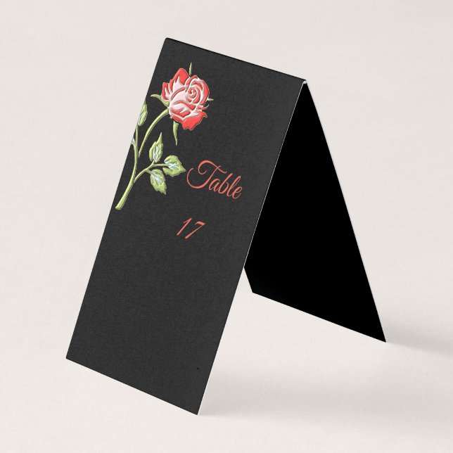 Rosa de cor simples (Frente)