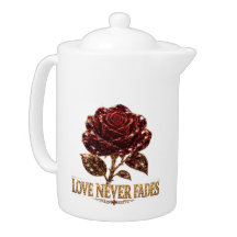 Rosa de Cristal Rubi – O Amor Nunca Desvanece