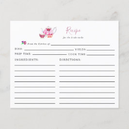 Rosa de Dusty de Placa de Receita do Tea do chá de