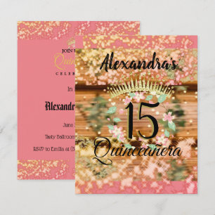 Rosa de espumante Dourada Quinceañera Princesa Esp