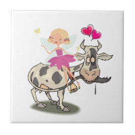 Rosa de Fada de Vaca, Azulejo, de cerâmica