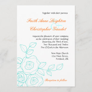 Rosa de Fé - Convite de Casamento