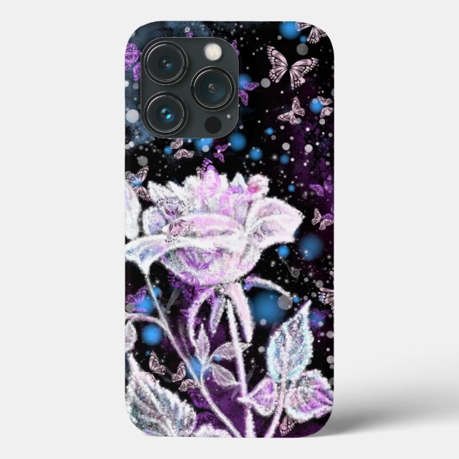 Rosa de inverno e capas de iphone das borboletas (Verso)