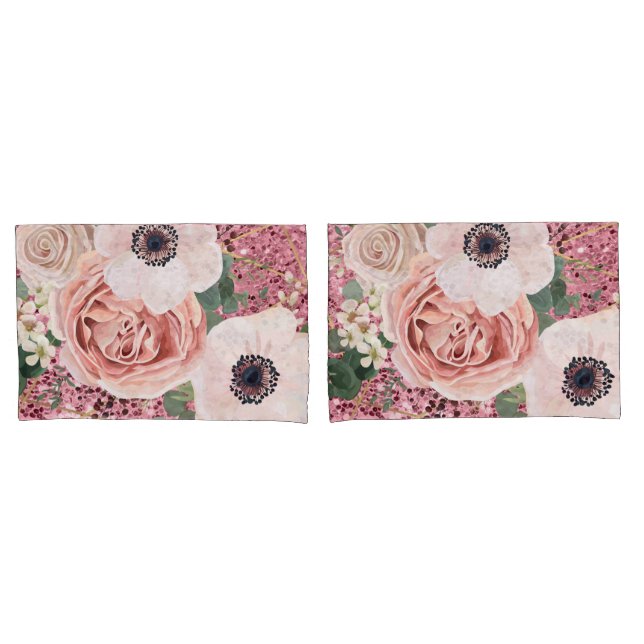 Rosa de Jardim Geométrico do Capas Personalizado (Frente - conjunto)