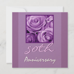 Rosa de Lavanda de Convite para 50 anos