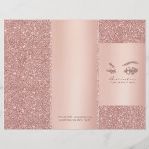 Rosa de Maquiagem de Eyelash com Três Dobras de S